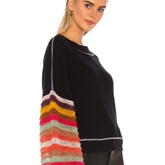 SOLD!! NWT Free People Balloon Sleeve Knit Sweater - Picture 5 of 7